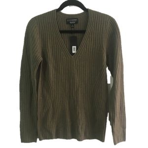 Banana Republic Olive Green Merino Wool Sweater